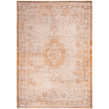 Louis De Poortere Fading World Medallion 9067 Salmon Washable Polyester Flatweave Salmon Rose/Antique Cream/Burnished Copper/Soft Sand Beige Eco-Rug-Louis De Poortere-Rug Love - The Most Loved Rug Store